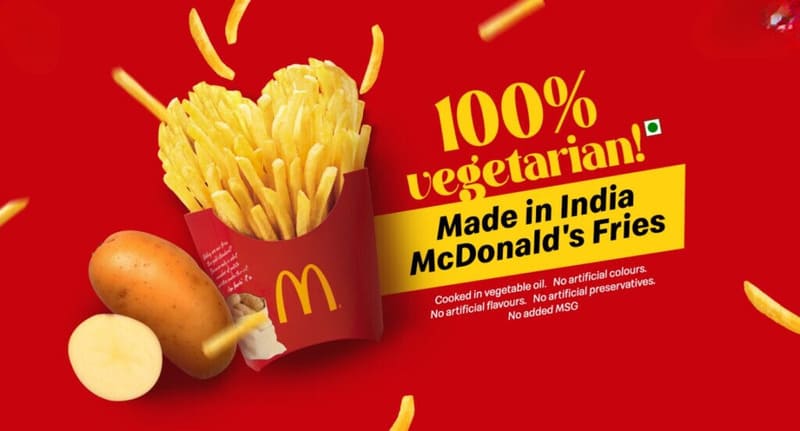 Cultural Sensitivity in Global Branding mcdonalds french fries in india are made with 100 percent vegetable oil