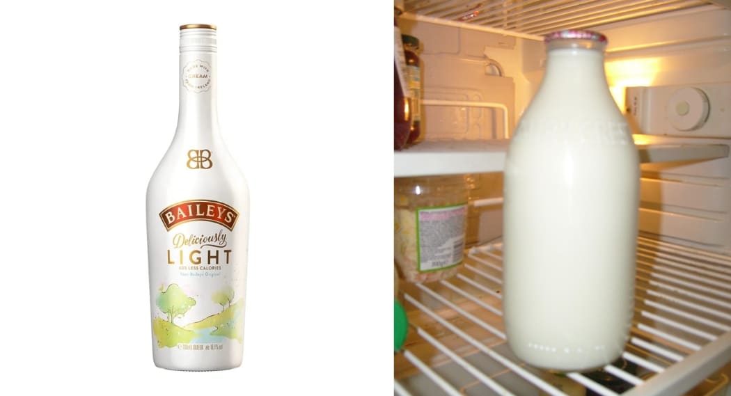 baileys irish cream bottle inspired by dairy bottle